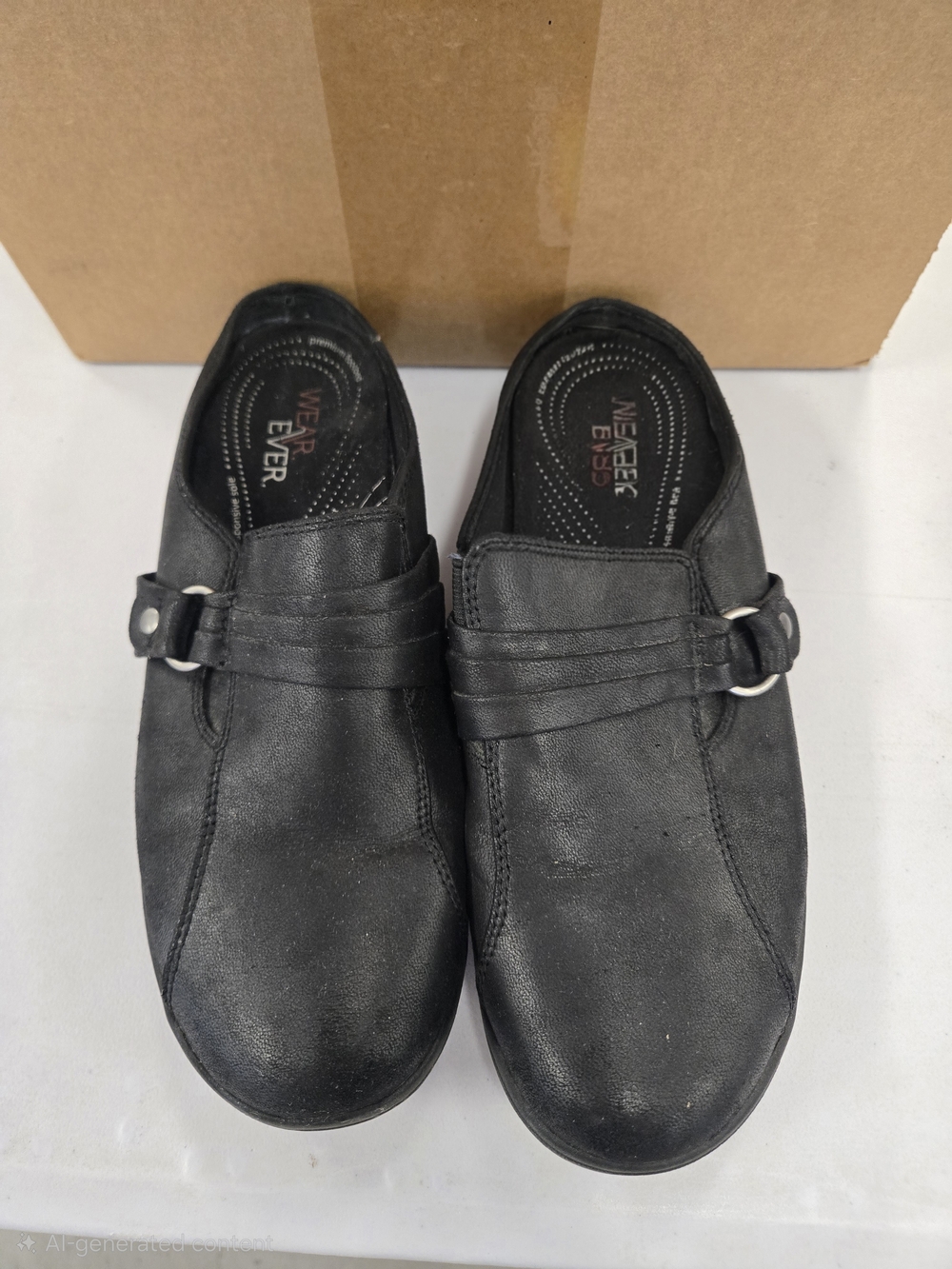 Black Slip-On Casual Clogs